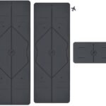 Alignment System Natural Rubber Yoga Mat
