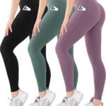 High Waisted Leggings for Women - Soft Athletic Tummy Control Pants for Running Yoga Workout