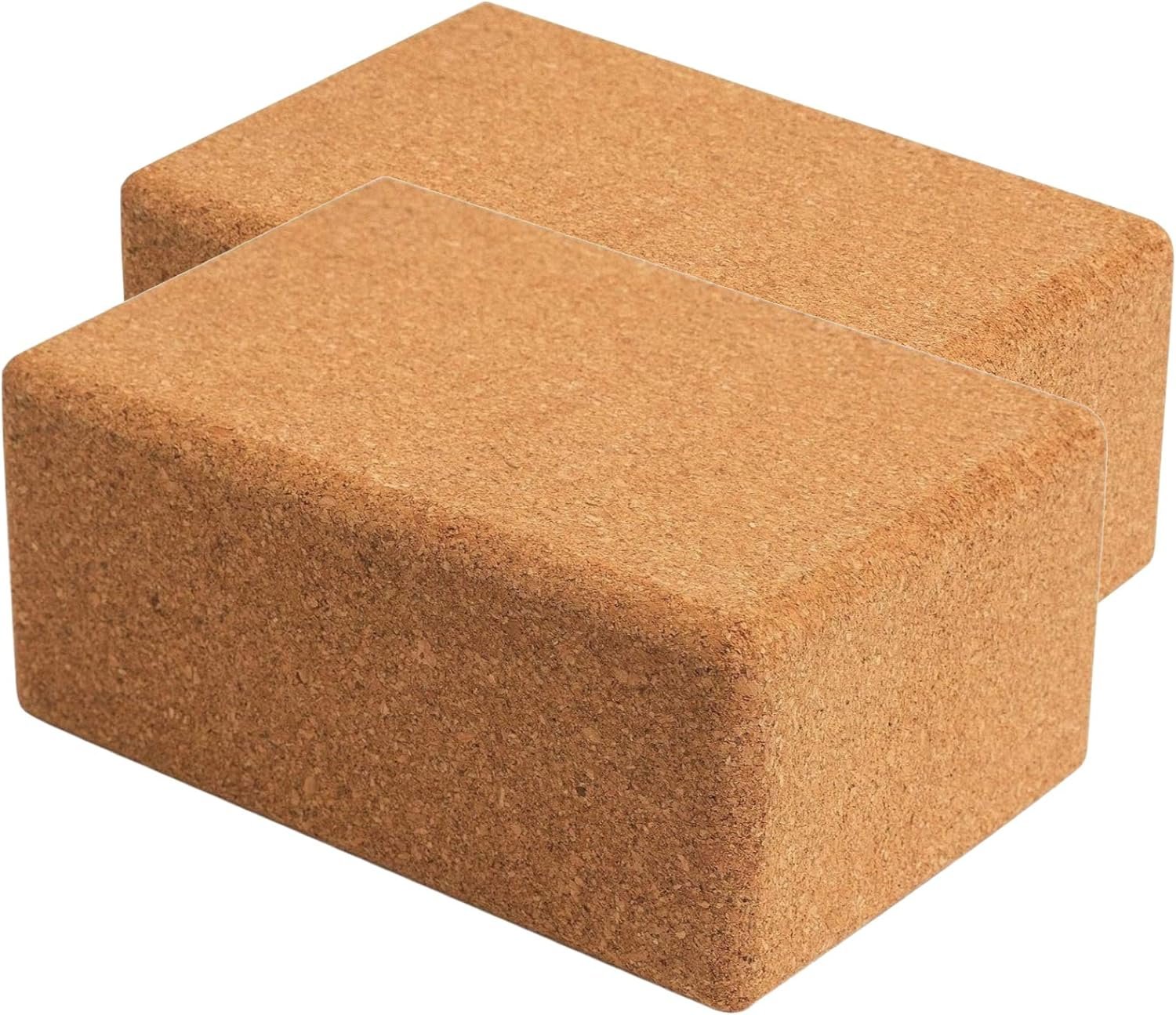 81eDLpaYtL._AC_SL1500_.jpg Natural Cork Yoga Block Set: Non-slip & Stable - Image 1